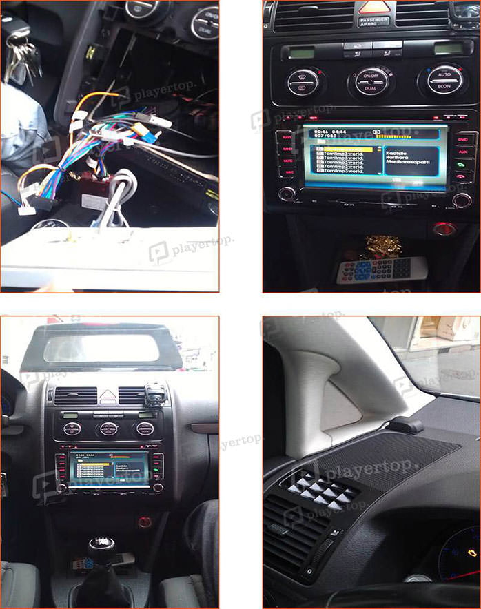 installation autoradio volkswagen touran 2006